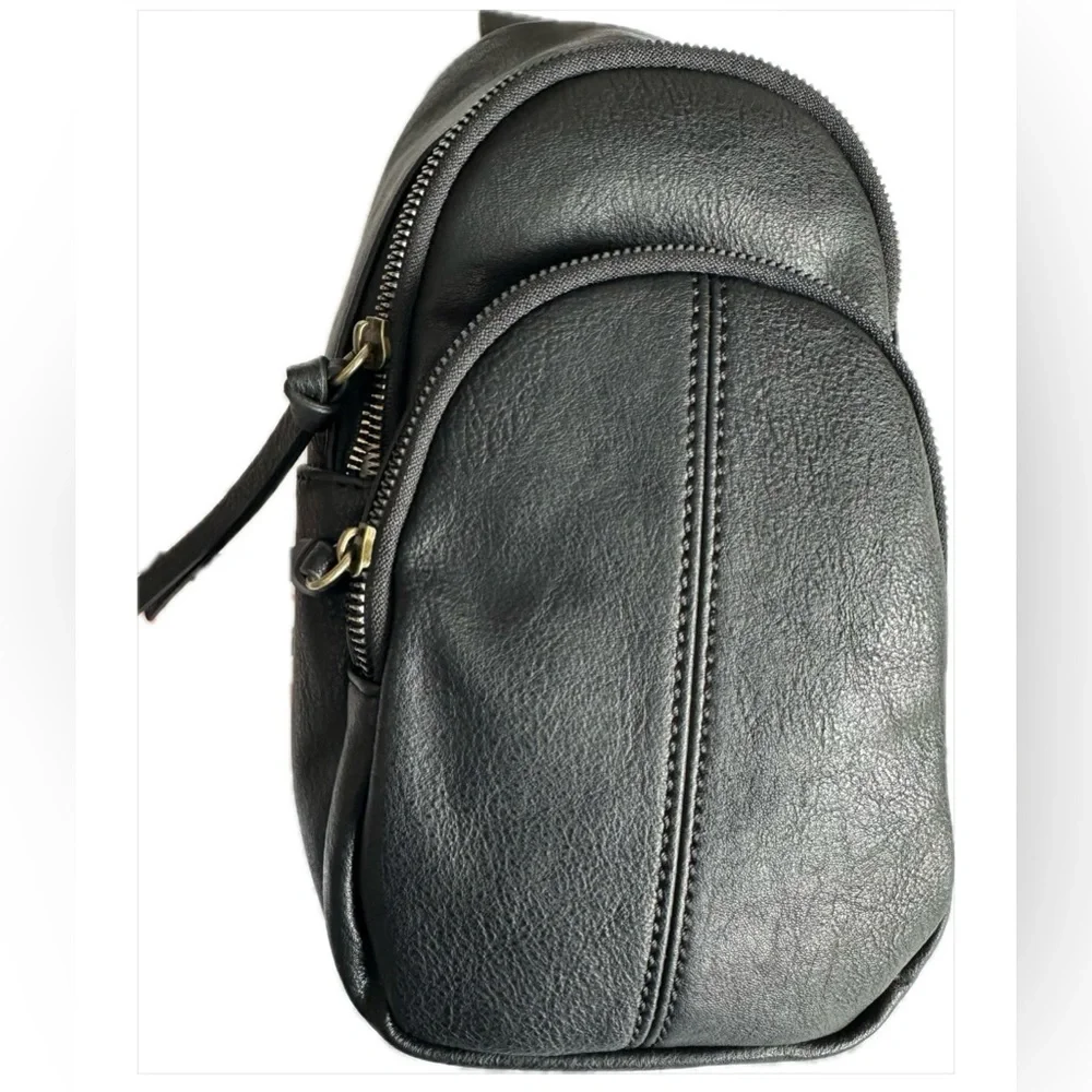 🖤 Sonoma Black Crossbody Bag NWT Multi Zip Trendy Strap